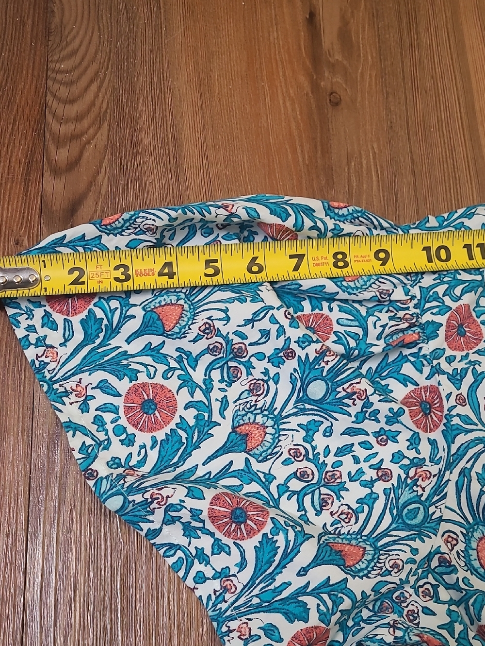 crown & ivy Teal and Coral Floral Maxi Dress - Picture 9 of 14